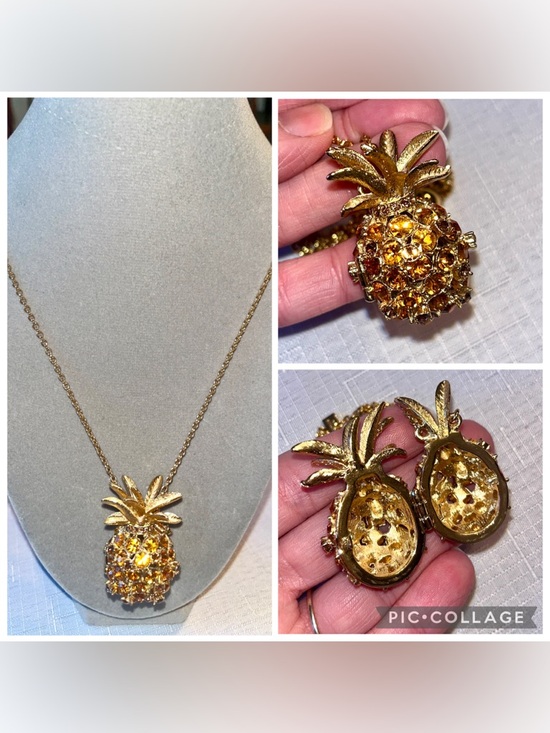 kate spade Jewelry - kate spade RARE! Pineapple Grove Locket Necklace